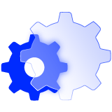 Two gears icon
