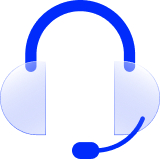 A customer service headset