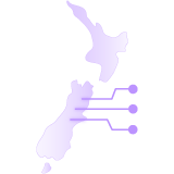 A map of New Zealand