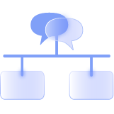 An icon diagram of a NLP model