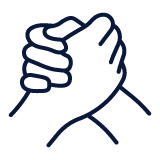 Hands shake icon