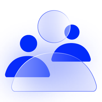 Group of white and blue people