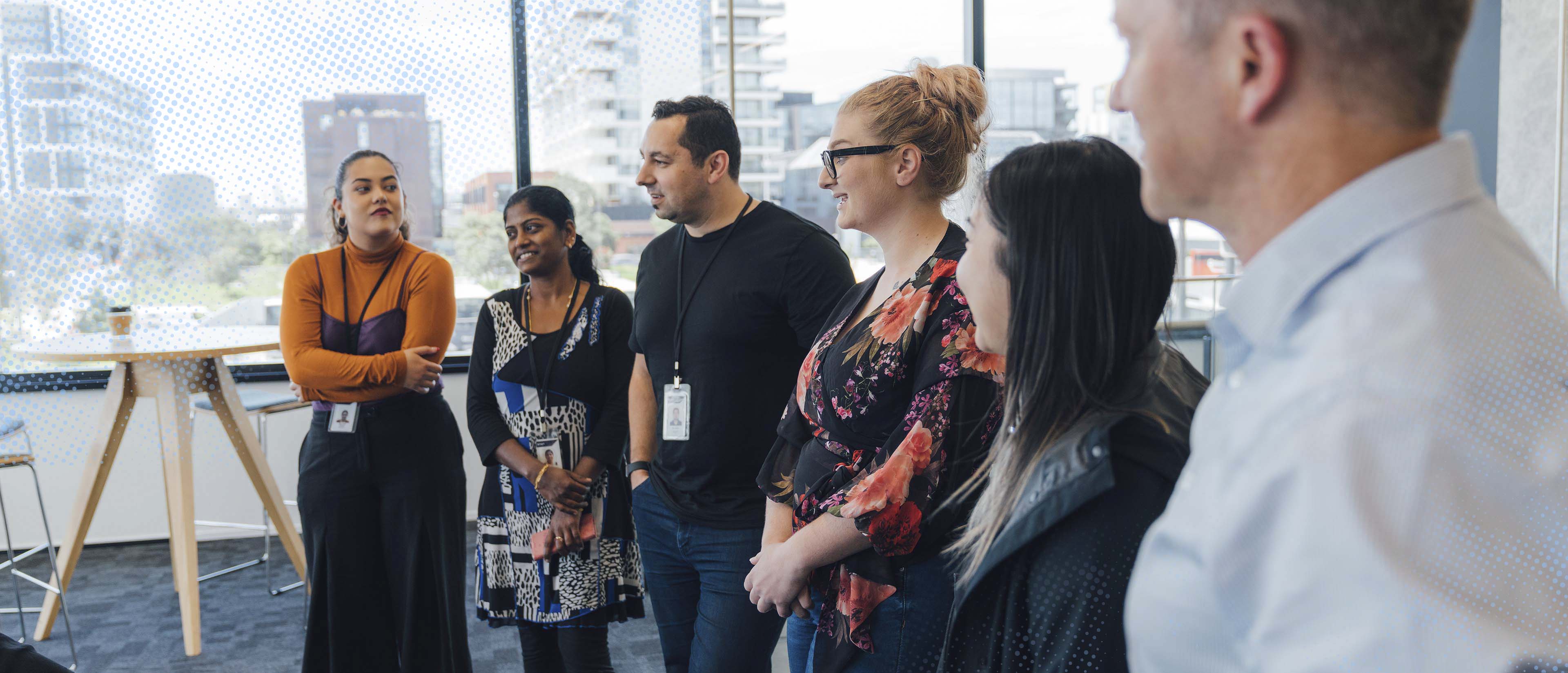 Group of Datacom employees