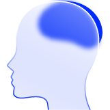 Head with brain icon