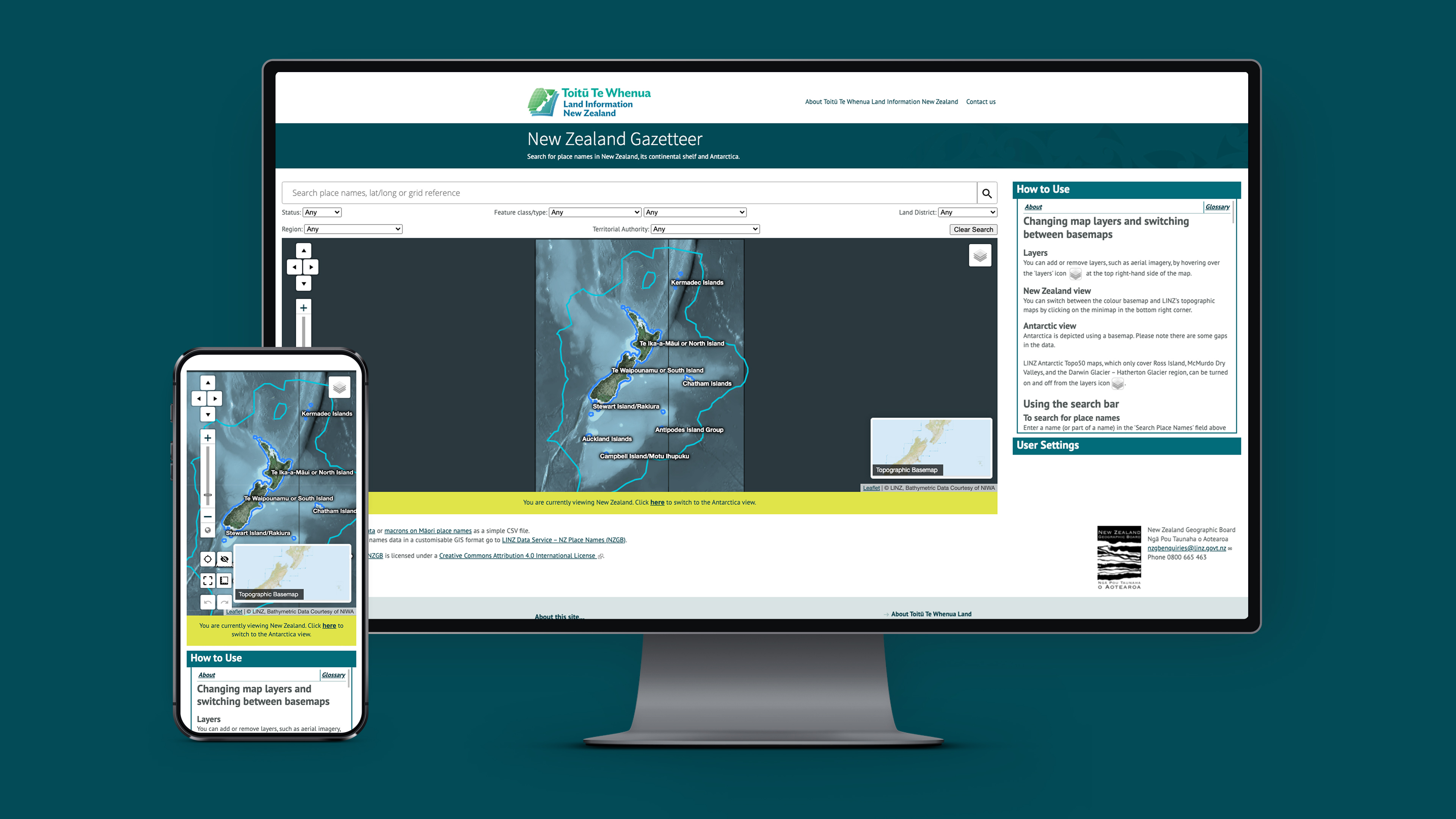 Gazetteer's new interactive map in action